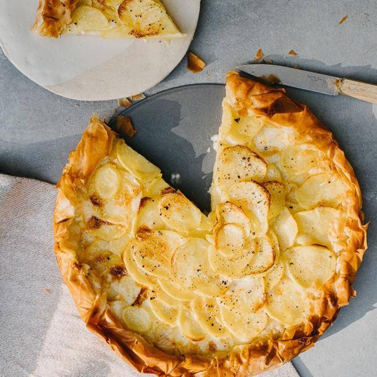 Kartoffeltarte mit Strudelteig Rezept | Happy Plates Kartoffeltarte mit Strudelteig Rezept | Happy Plates