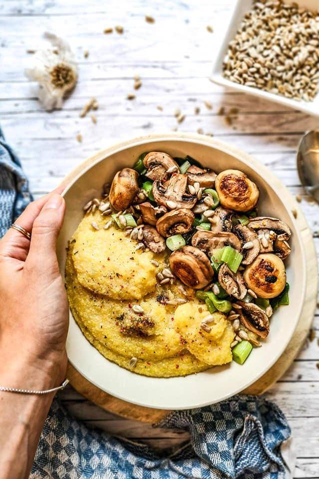 Polenta mit Lauch und Champignons Rezept | Happy Plates