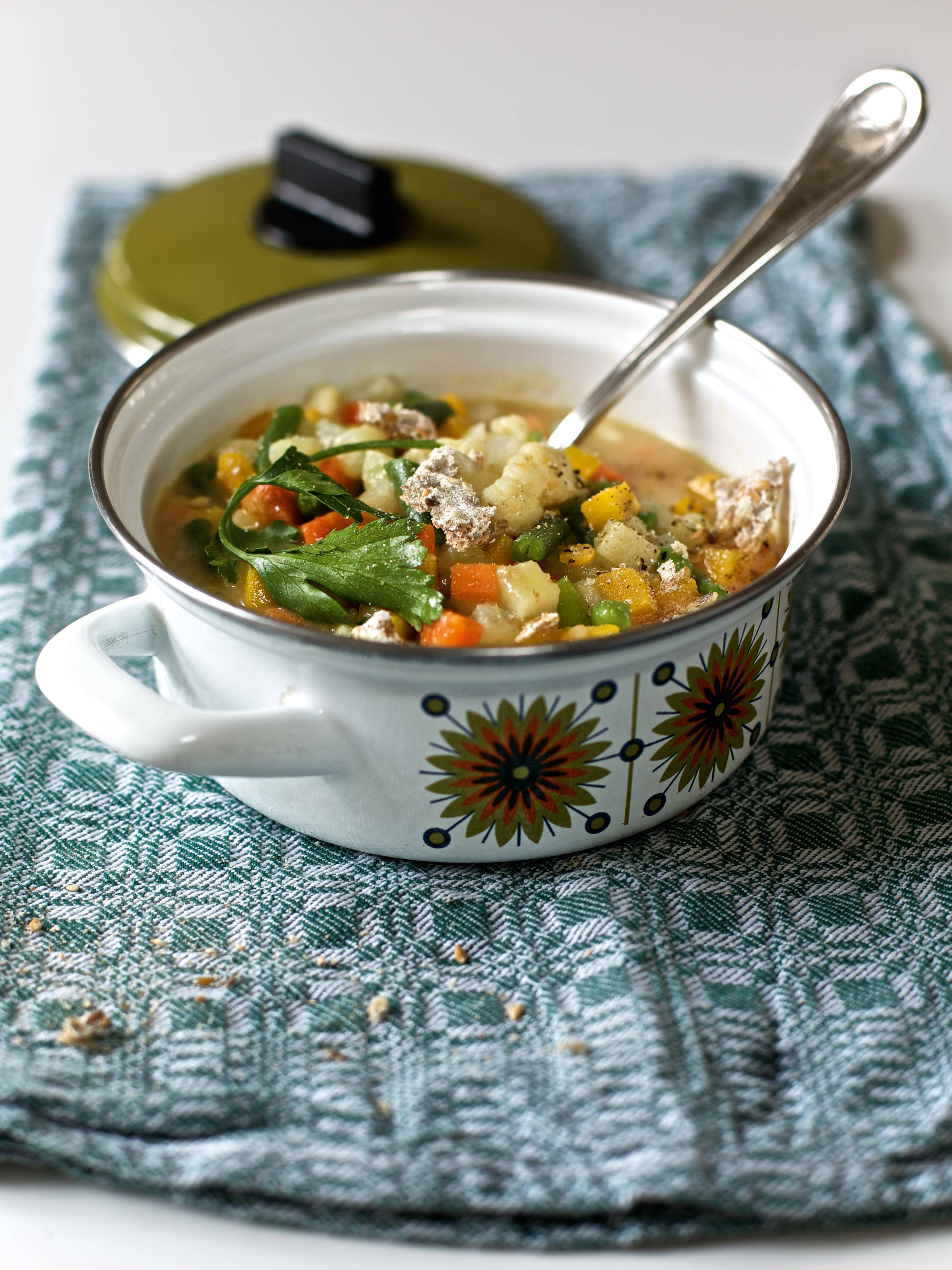 Eingebrannte Gemüsesuppe à la Mutti