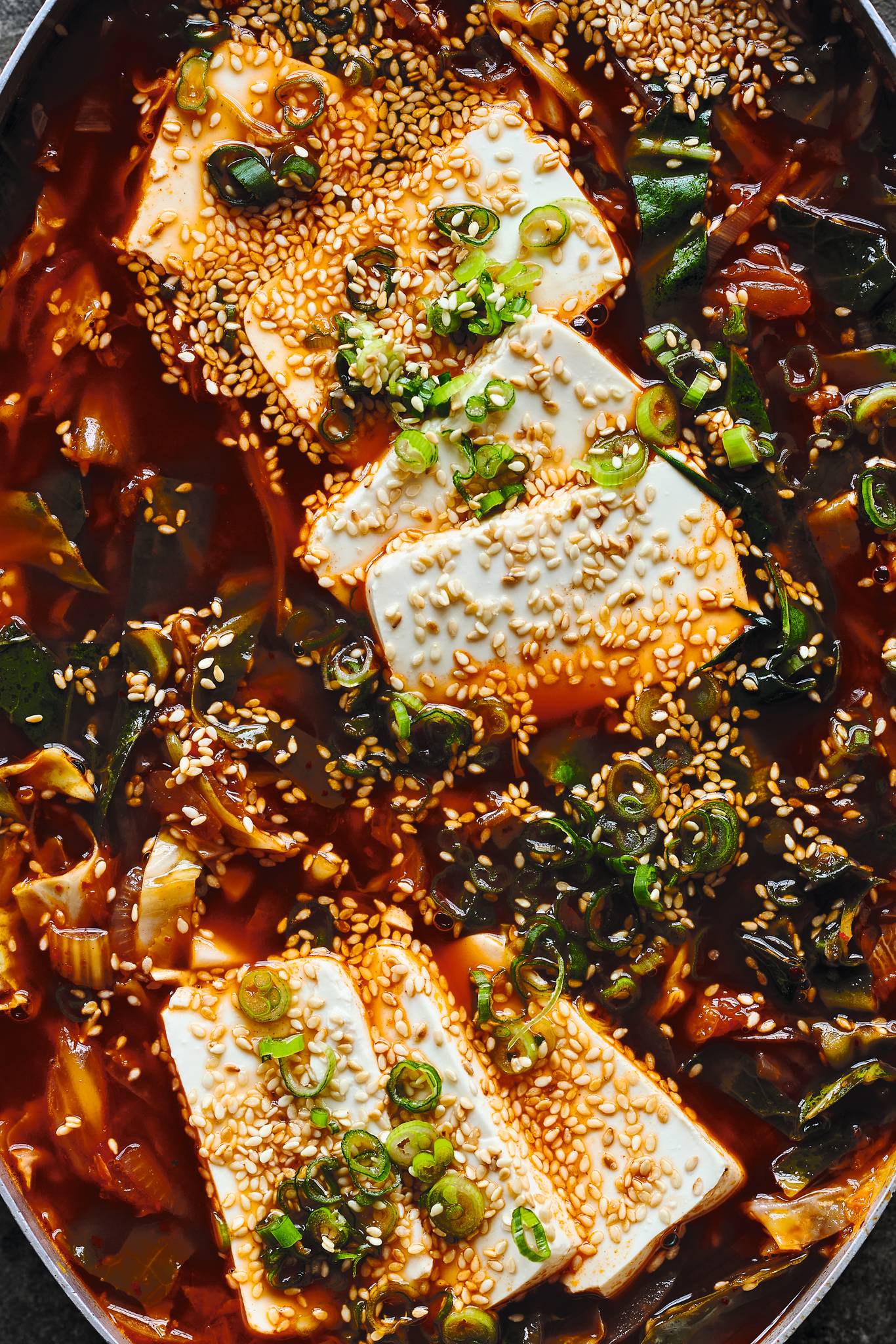 Koreanische Kimchi-Suppe