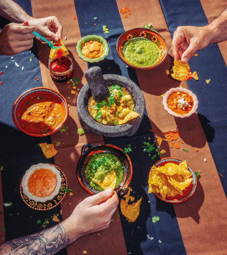 Pico de Gallo und Salsa Verde Cruda