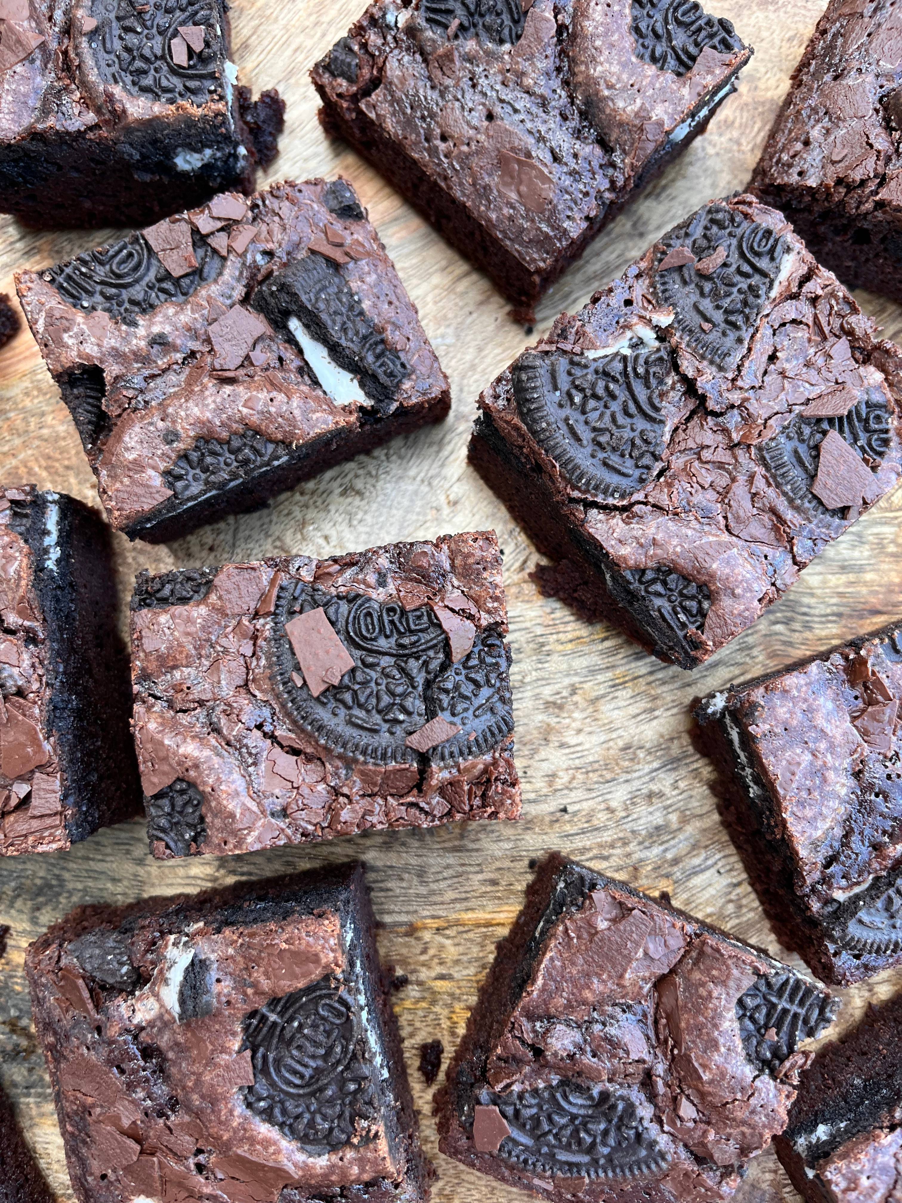 fudgy Oreo Brownies