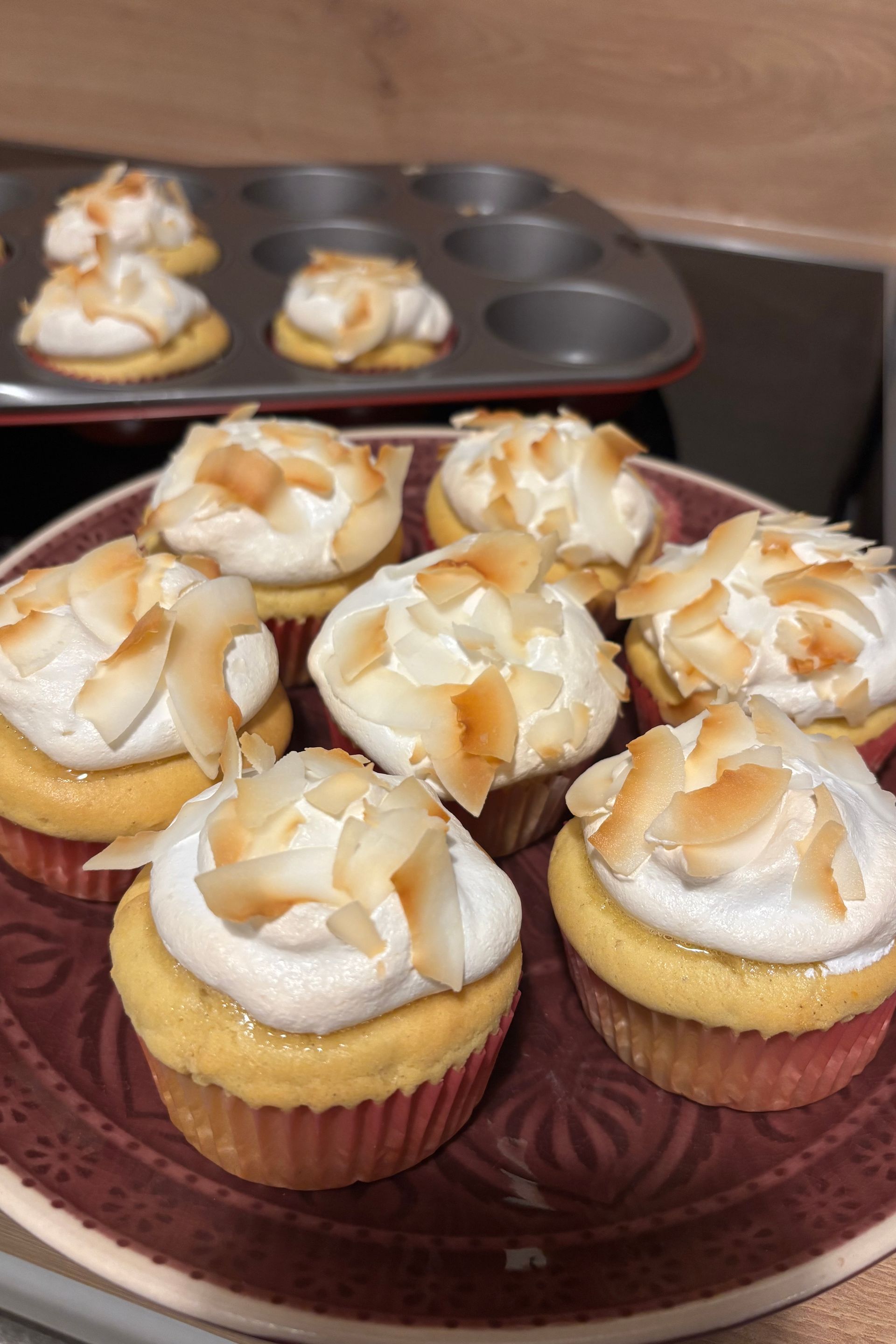 Orangen-Kokos Cupcakes